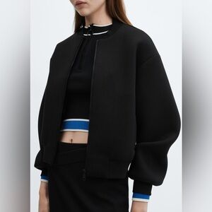 MANGO BOMBER JACKET WITH ZIP